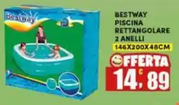 Maury's Bestway piscina rettangolare 2 anelli offerta