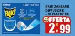 Maury's Raid zanzare diffusore +10 piastrine offerta