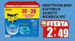 Maury's Insetticida raid elettrico 30 notti ricarica offerta