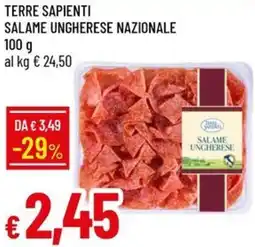 Galassia Terre sapienti salame ungherese nazionale offerta