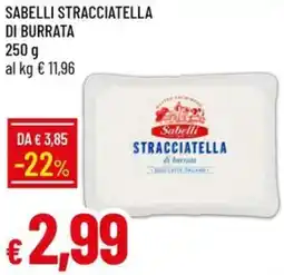 Galassia Sabelli stracciatella di burrata offerta