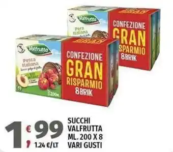 Vivo Supermercati Succhi valfrutta offerta