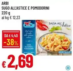 Galassia Arbi sugo all'astice e pomodorini offerta