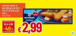 Galassia Capitan findus 18 bastoncini con 100% filetti di merluzzo offerta