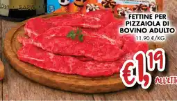 èccoMI Fettine per pizzaiola di bovino adulto offerta