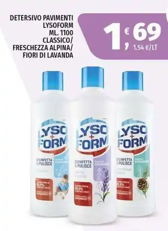 Vivo Supermercati Detersivo pavimenti lysoform offerta