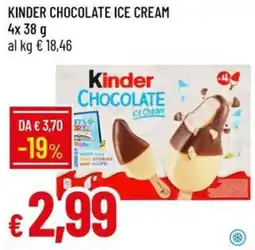 Galassia Kinder chocolate ice cream offerta