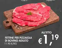 èccoMI Fettine per pizzaiola di bovino adulto offerta