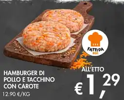 èccoMI Hamburger di pollo e tacchino con carote offerta