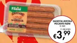 èccoMI Salsiccia avicola piccante Fileni offerta