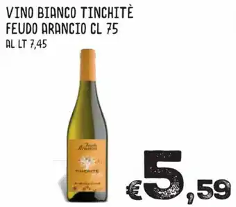 MAX Supermercati Vino Bianco Tinchitè Feudo Arancio 75cl offerta