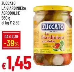 Galassia Zuccato la giardiniera agrodolce offerta