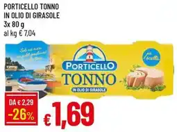 Galassia Porticello tonno in olio di girasole offerta
