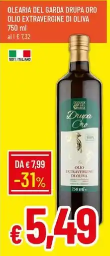 Galassia Olearia del garda drupa oro olio extravergine di oliva offerta