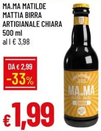 Galassia Ma.ma matilde mattia birra artigianale chiara offerta