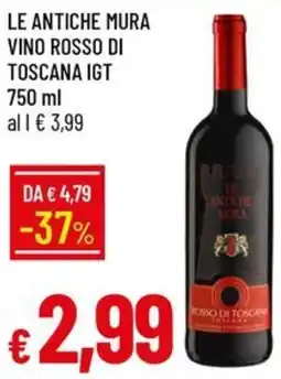 Galassia Le antiche mura vino rosso di toscana igt offerta