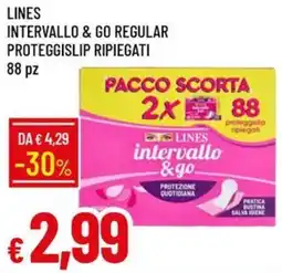Galassia Lines intervallo & go regular proteggislip ripiegati offerta