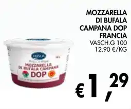 èccoMI Mozzarella di bufala campana dop Francia offerta