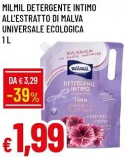 Galassia Milmil detergente intimo all'estratto di malva universale ecologica offerta