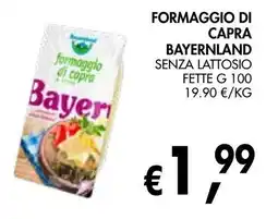 èccoMI Formaggio di capra bayernland senza lattosio offerta