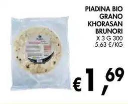 èccoMI Piadina bio grano khorasan brunori offerta