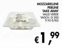 èccoMI Mozzarelline perline take away valle verde offerta