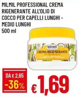 Galassia Milmil professional crema rigenerante all'olio di cocco per capelli lunghi - medio lunghi offerta