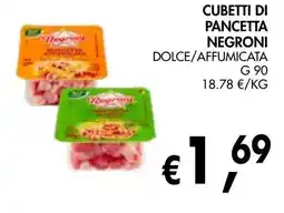 èccoMI Cubetti di pancetta negroni dolce/affumicata offerta