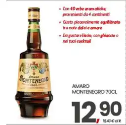 Eurospar AMARO MONTENEGRO 70CL offerta