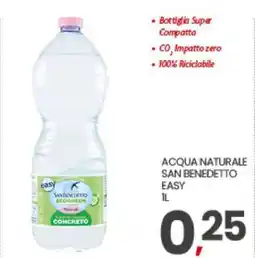 Eurospar ACQUA NATURALE SAN BENEDETTO EASY offerta