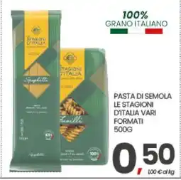 Eurospar PASTA DI SEMOLA LE STAGIONI D'ITALIA offerta