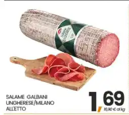 Eurospar SALAME GALBANI UNGHERESE/MILANO ALLETTO offerta