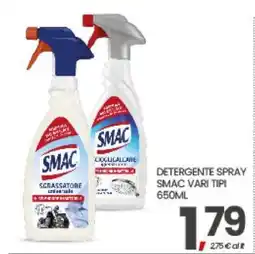 Eurospar DETERGENTE SPRAY SMAC VARI TIPI 650ML offerta