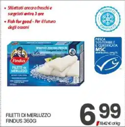 Eurospar FILETTI DI MERLUZZO FINDUS 360G offerta