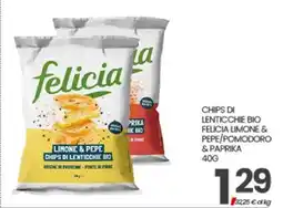 Eurospar CHIPS DI LENTICCHIE BIO offerta