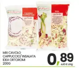 Eurospar MIX CAVOLO CAPPUCCIO/ INSALATA IDEA ORTOROMI offerta