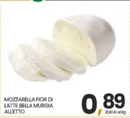 Eurospar MOZZARELLA FIOR DI LATTE BELLA MURGIA ALL'ETTO offerta