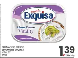 Eurospar FORMAGGIO FRESCO SPALMABILE EXQUISA VITALITY offerta