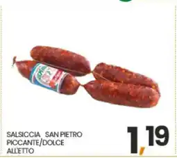 Eurospar SALSICCIA SAN PIETRO offerta
