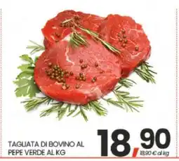 Eurospar TAGLIATA DI BOVINO AL PEPE VERDE AL KG offerta
