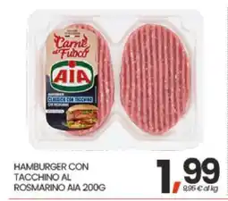Eurospar HAMBURGER CON TACCHINO AL ROSMARINO AIA 200G offerta