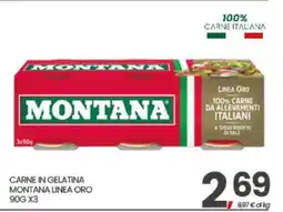 Eurospar CARNE IN GELATINA MONTANA LINEA ORO offerta