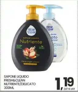 Eurospar SAPONE LIQUIDO FRESH&CLEAN NUTRIENTE/DELICATO 300ML offerta