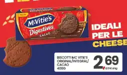 Eurospar BISCOTTI MC VITIE'S ORIGINAL/INTEGRAL/CACAO offerta