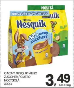 Eurospar CACAO NESQUIK MENO ZUCCHERI/ GUSTO NOCCIOLA offerta