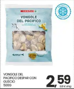 Eurospar VONGOLE DEL PACIFICO DESPAR CON GUSCIO offerta