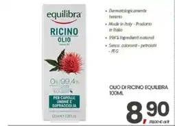 Eurospar OLIO DI RICINO EQUILIBRA 100ML offerta