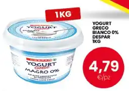 Eurospar YOGURT GRECO BIANCO 0% DESPAR 1KG offerta