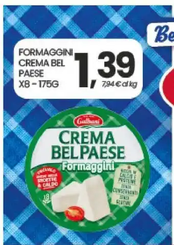 Eurospar FORMAGGINI CREMA BEL PAESE offerta