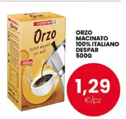 Eurospar ORZO MACINATO 100% ITALIANO DESPAR 500G offerta